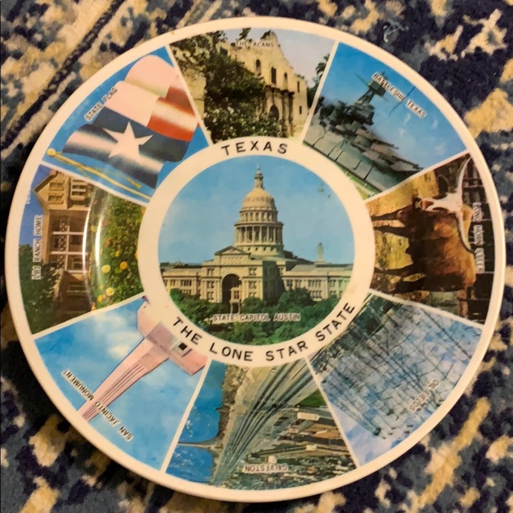 Texas commemorative display plate